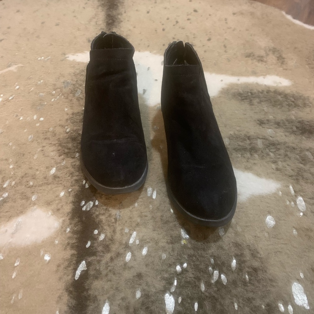 Black Suede Booties